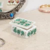 A2152-jpg Green Floral Semi-Precious Jewelry Box