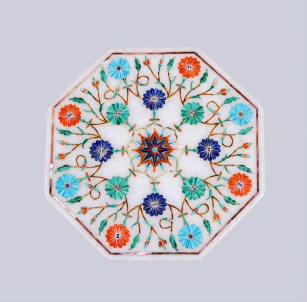 Gemini_Generated_Image_h9z12nh9z12nh9z1 Octagonal Floral Marble Jewelry Box