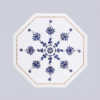 21-Inch Octagonal White Marble Table Top